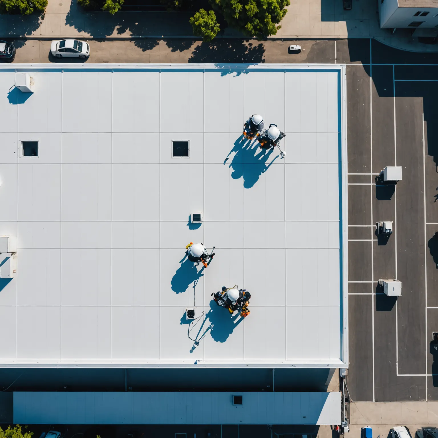 commercial roofing contractors Los Angeles flat roof membrane