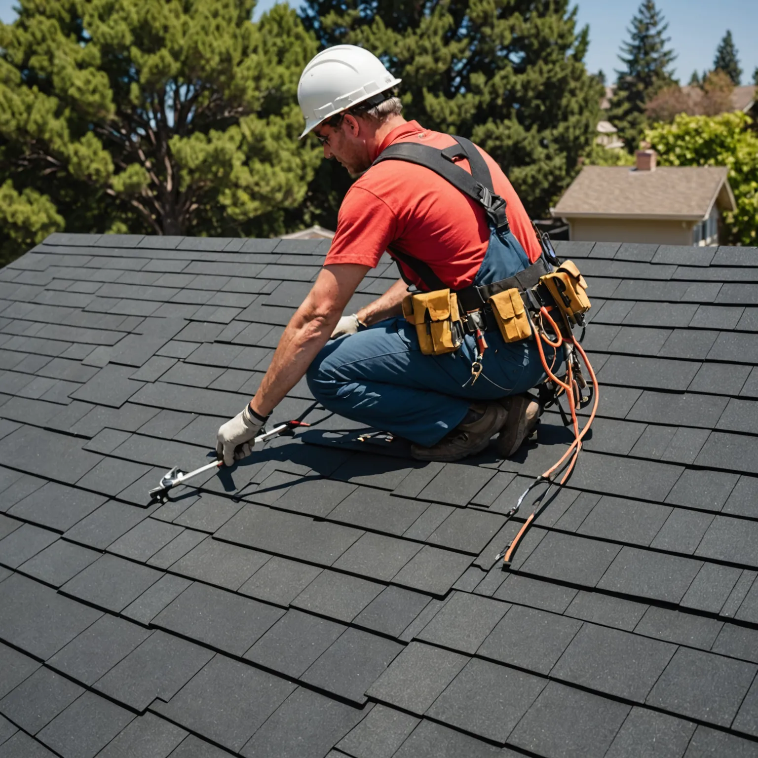 shingle roofing Los Angeles crew installing asphalt shingles