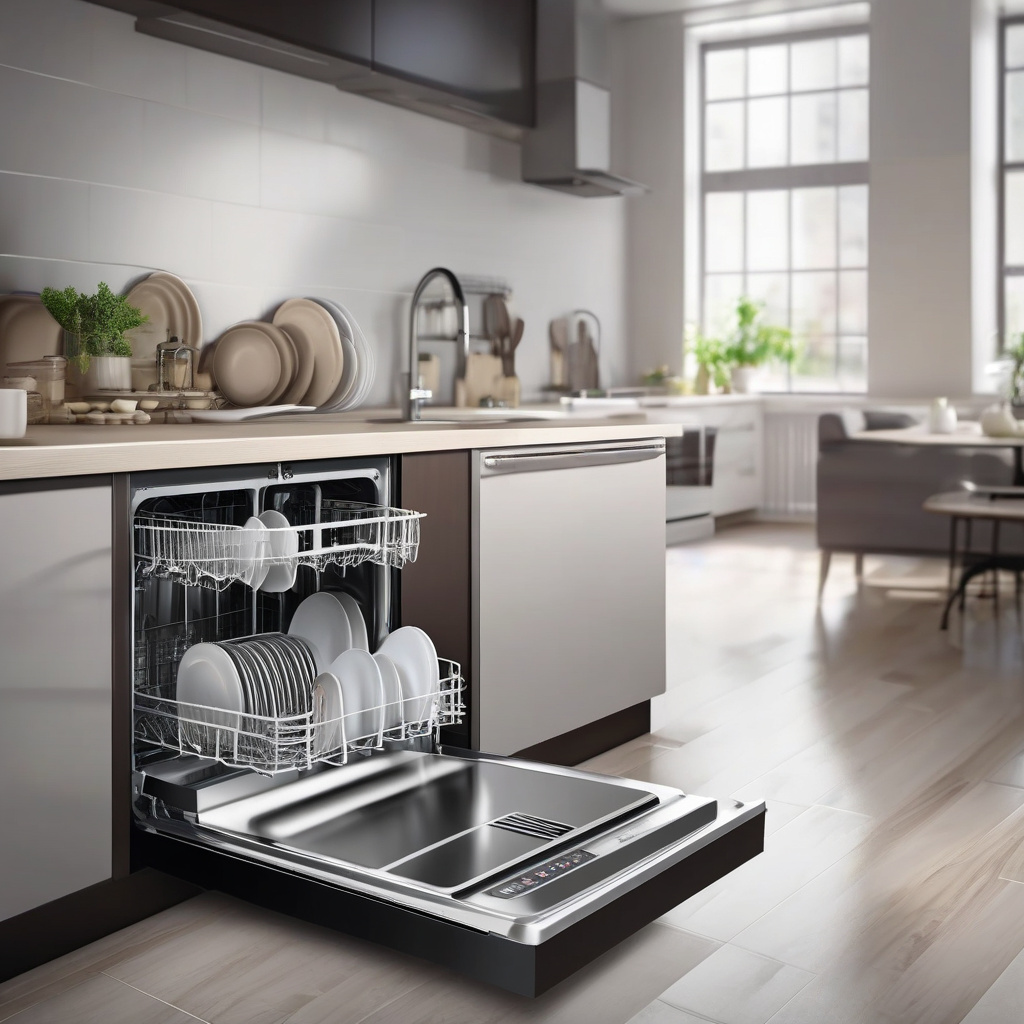 Посудомийна машина шумить на кухні