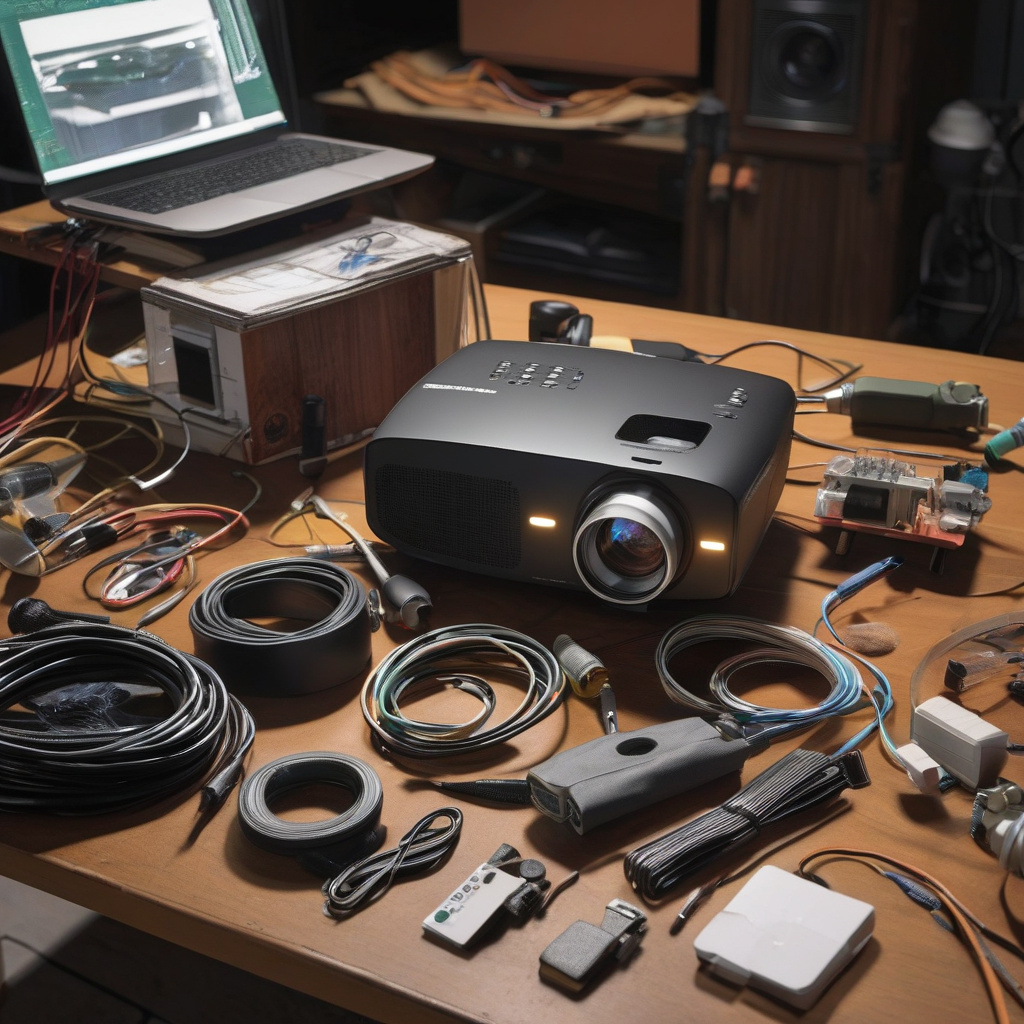 Проектор у процесі налаштування