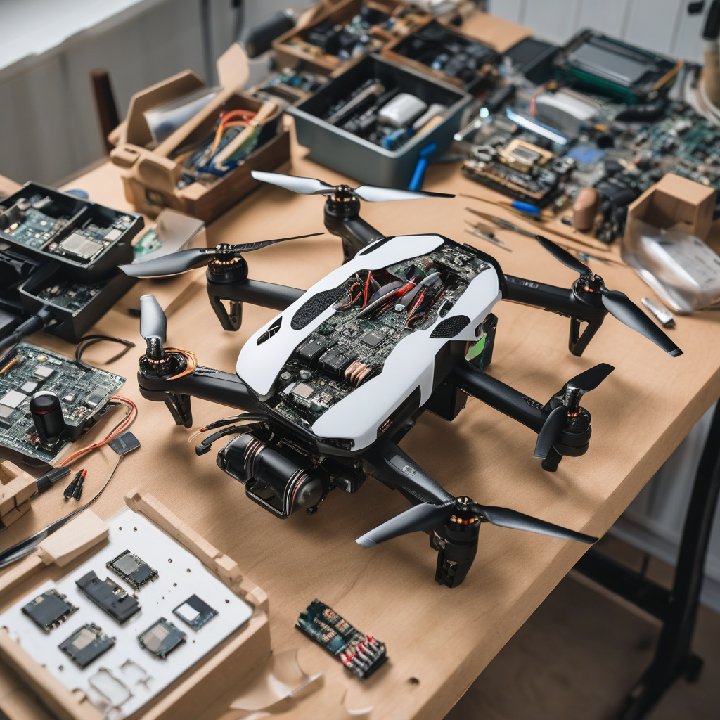 Кваліфікований ремонт квадрокоптера у сервіс-центрі Чернівців, майстер працює з камерою