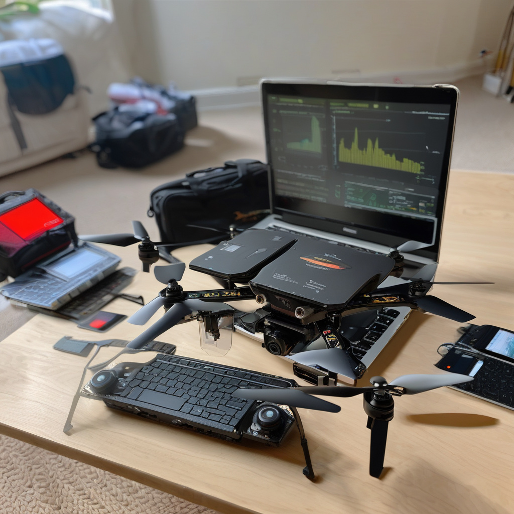 Тестування дрона на відкритій місцевості після ремонту в Чернівцях