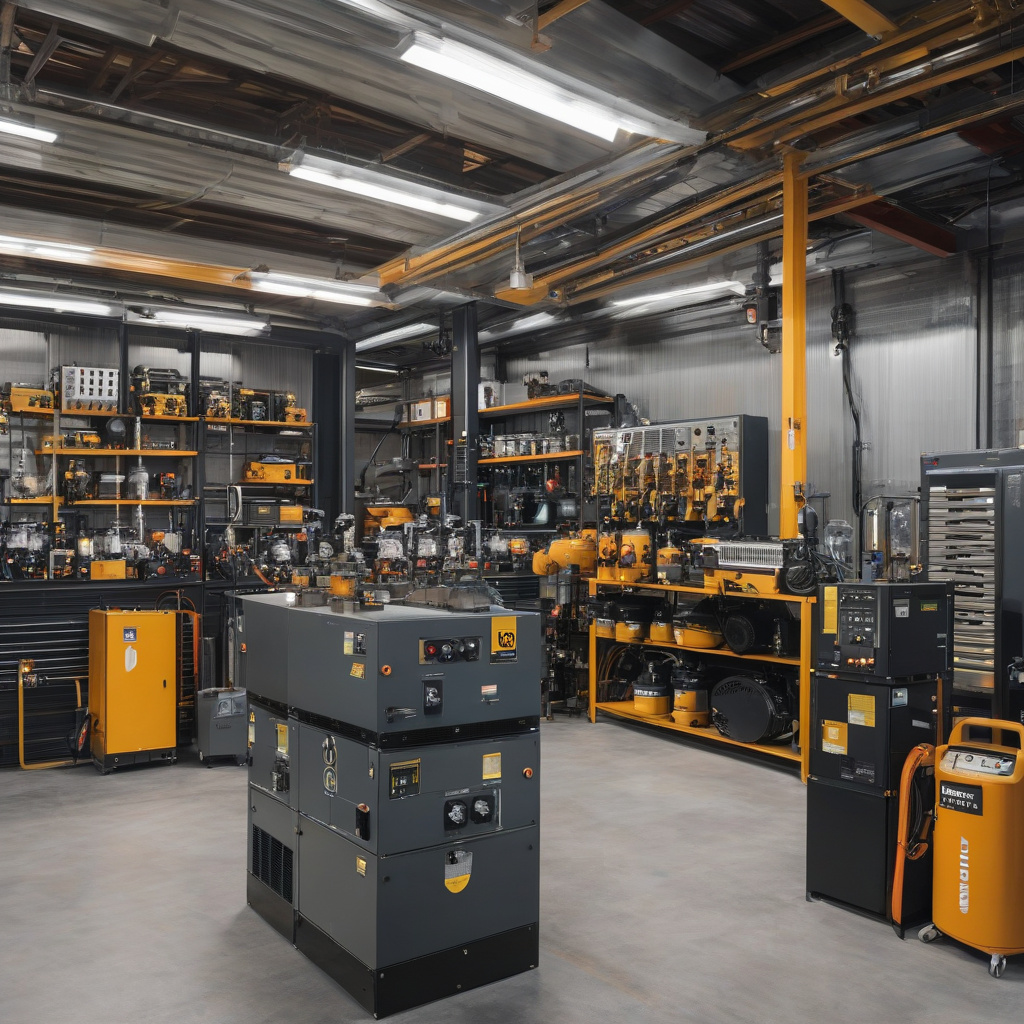 Майстер перевіряє тиск у компресорі у Львові