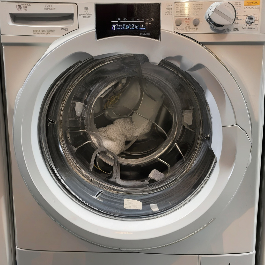 Ремонт автоматичних пральних машин у дилерському сервісі Чернівців, технолог оглядає барабан