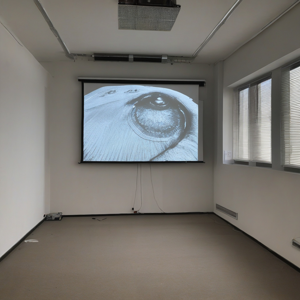 Майстер проводить профілактику та перевіряє фокусування проектора у Чернівцях