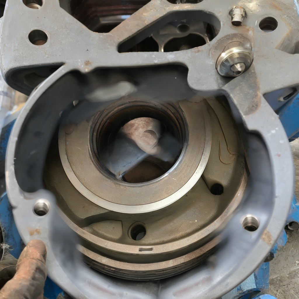 Деталі циркуляційного насосу після розбирання у майстерні Чернівців