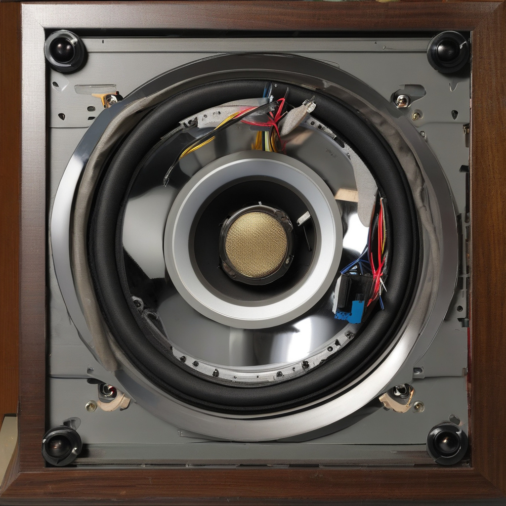 Ремонт акустичної системи в Чернівцях, фахівець перевіряє підсилювач на якість звуку