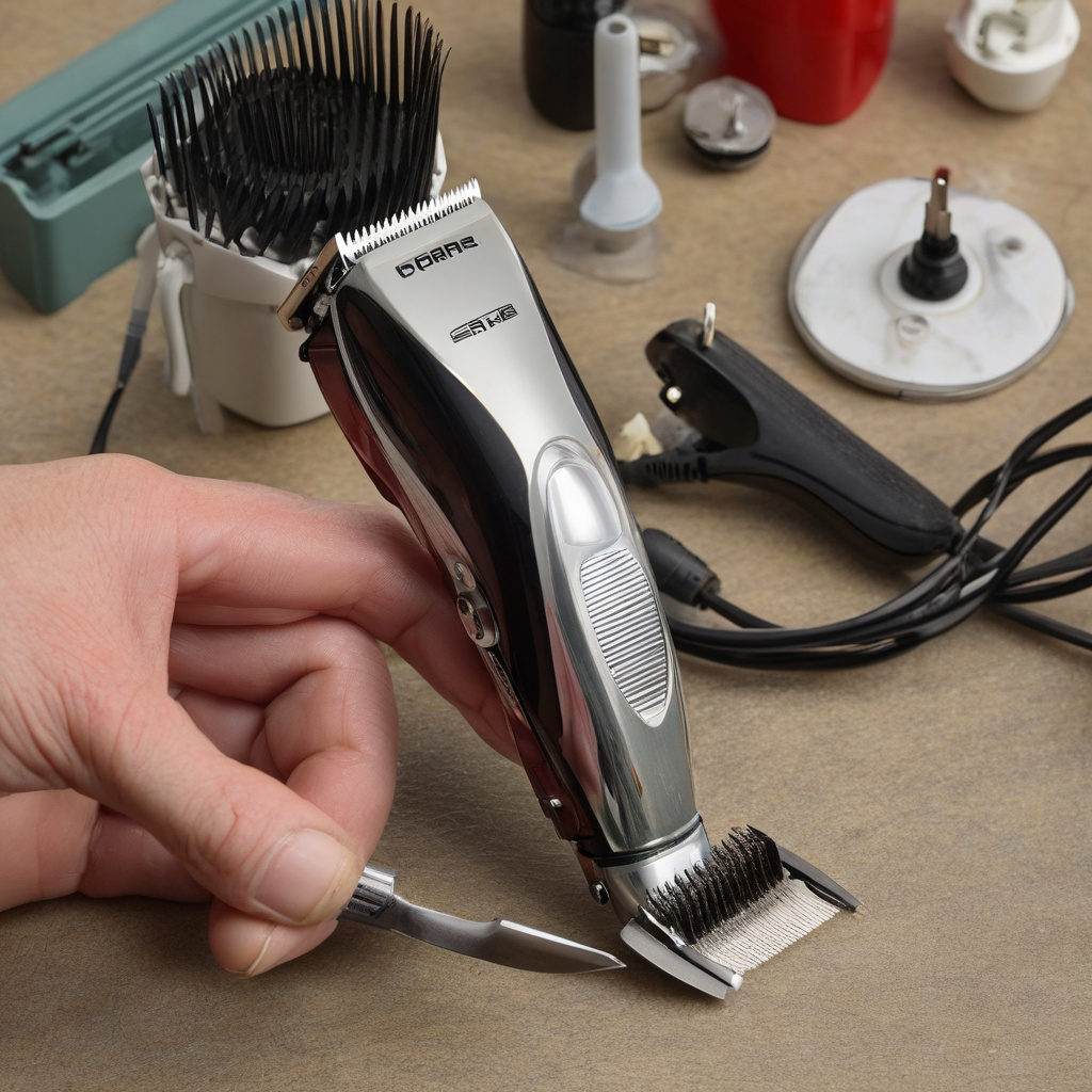 Майстер оглядає машинку для стрижки в майстерні Чернівців