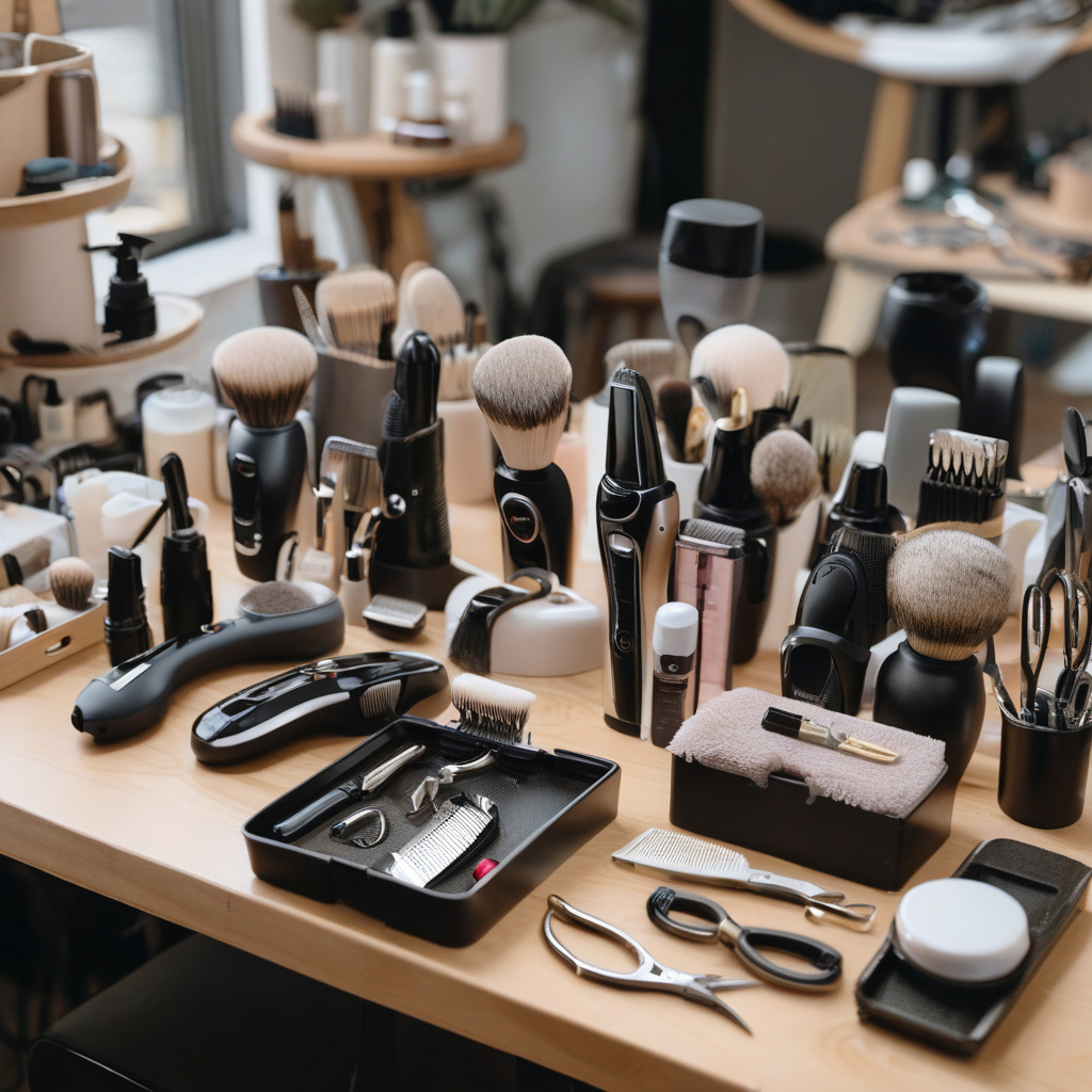 Клієнт консультується з майстром по ремонту машинки для стрижки