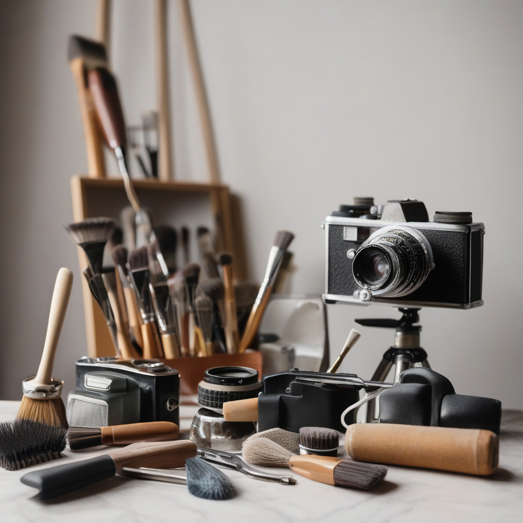 чищення оптики плівкового апарата в майстерні, боротьба з пилом і подряпинами