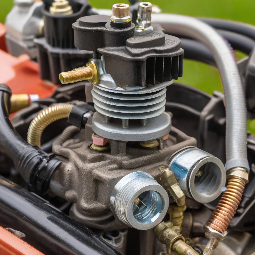 Діагностика газонокосарки у львівській майстерні; фахівець перевіряє електроніку