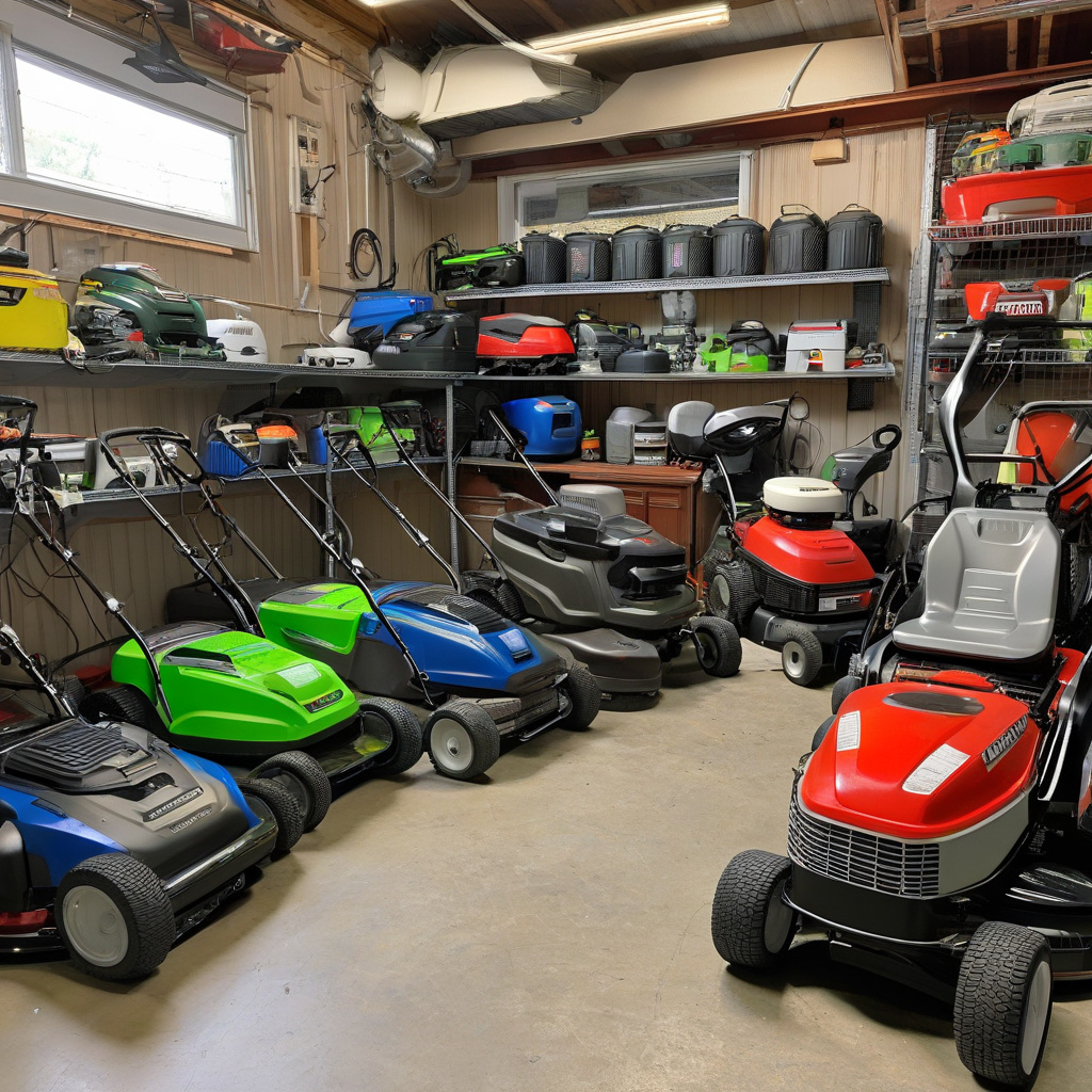 Сезонний ремонт газонокосарок: львівський майстер працює в майстерні навесні