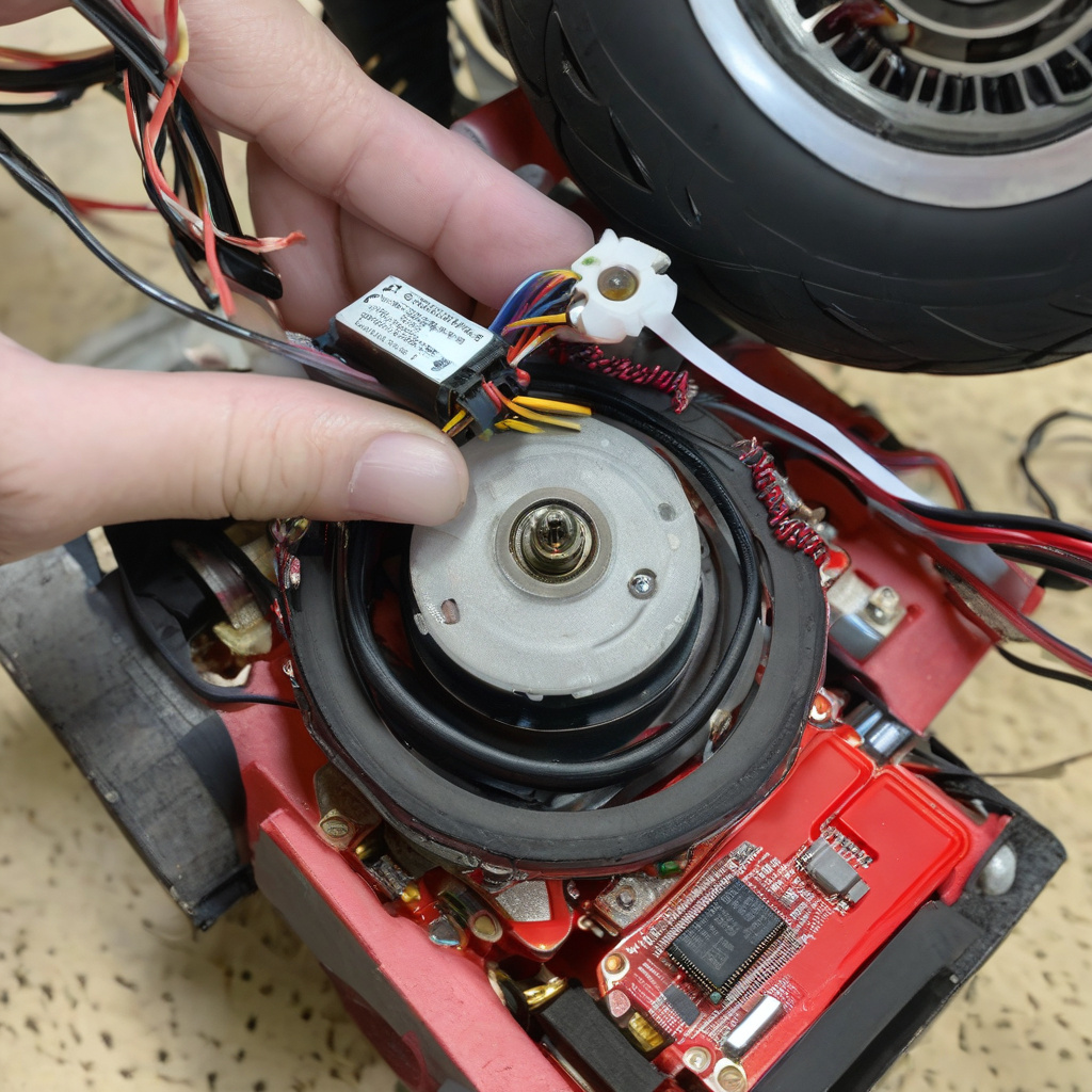 Ревізія електроніки гіроскутера у львівській майстерні, тестування балансування