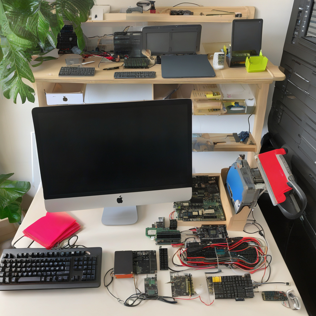 Офісний коворкінг Львова, відновлені клавіатури на столі, робоча атмосфера