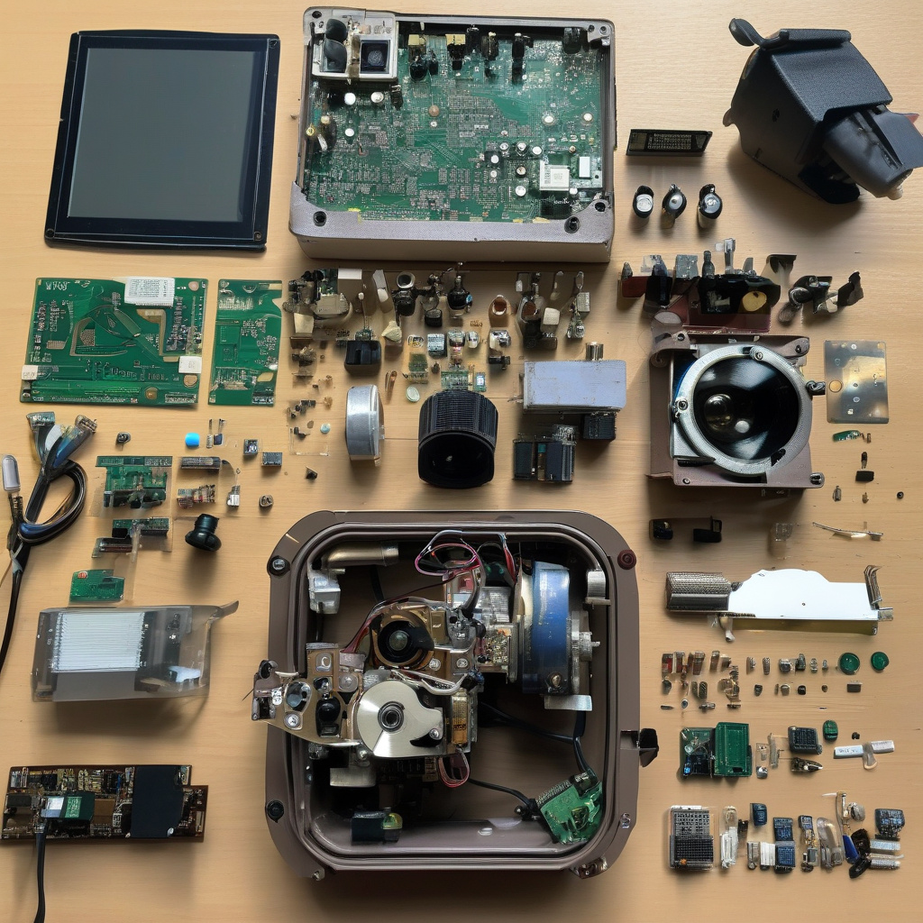 В процесі ремонту проектора майстер калібрує яскравість світлового потоку