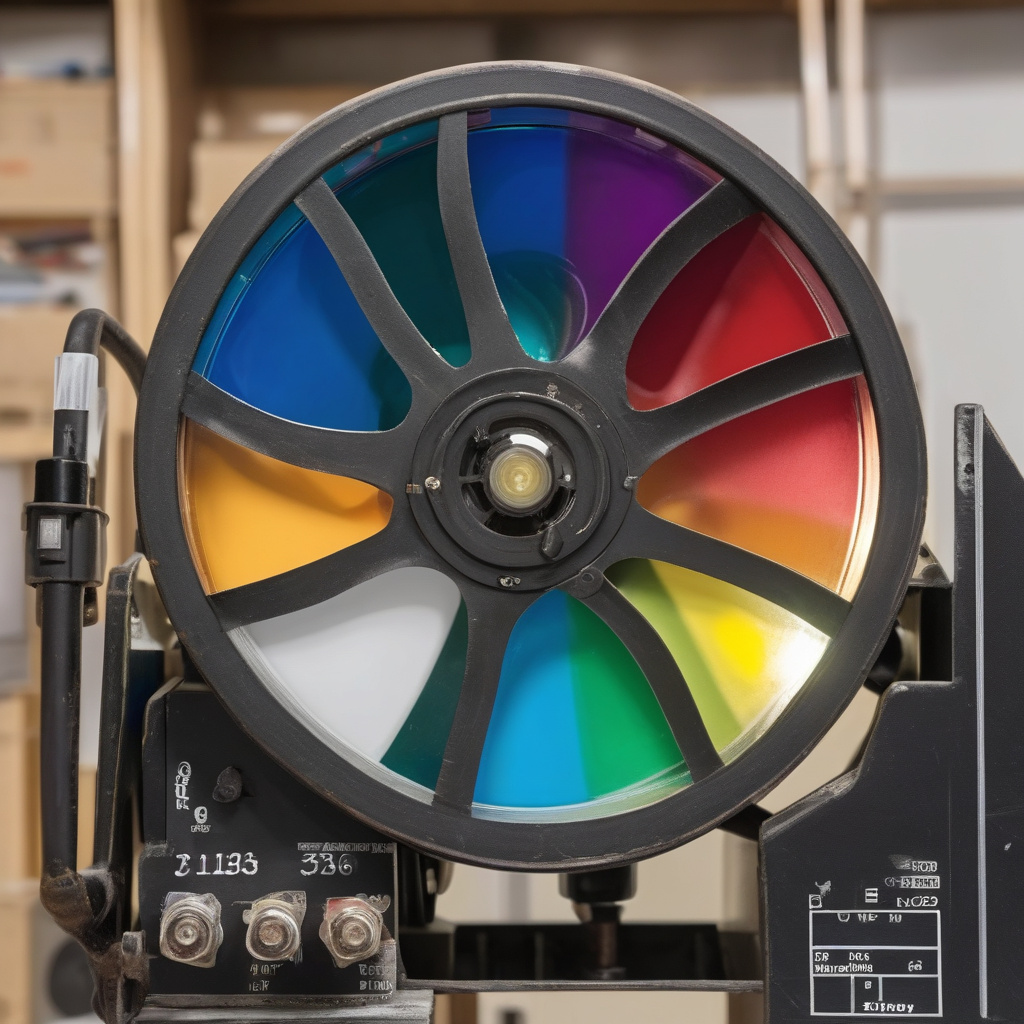 Сервісний інженер у Львові діагностує проектор для відновлення яскравості