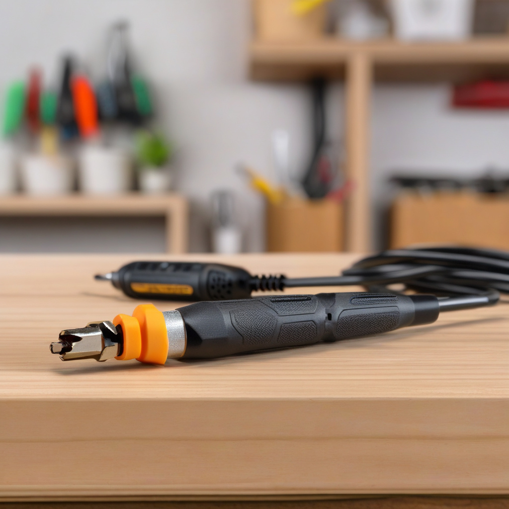 Майстер Львова демонструє успішний результат ремонту шуруповерта