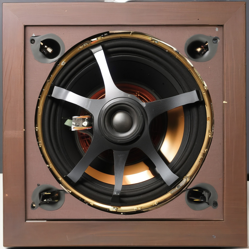 Ремонт сучасної акустичної системи у майстерні Львова, технік працює над підсилювачем