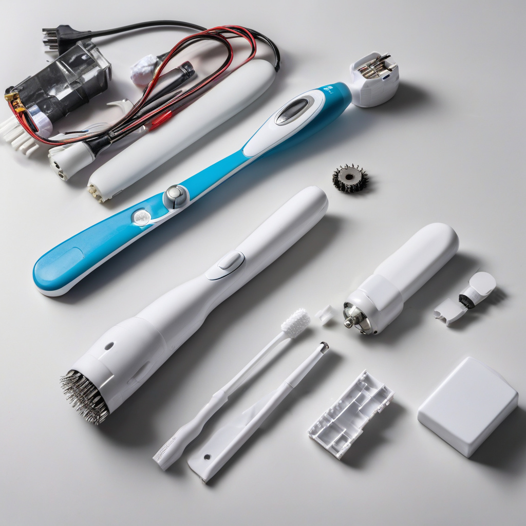 Детальна схема електричної зубної щітки під час ремонту у Львові