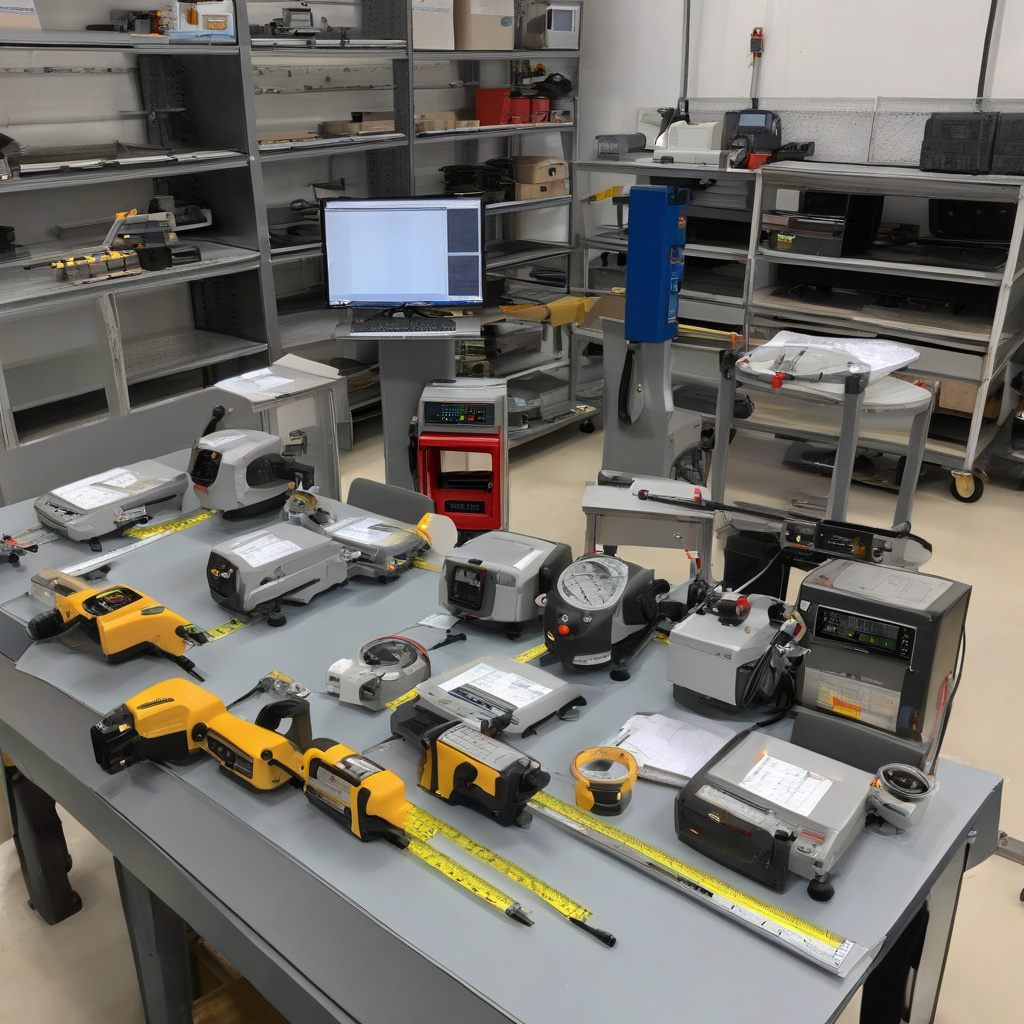 Будівельник із відремонтованим лазерним рівнем на об’єкті у Львові