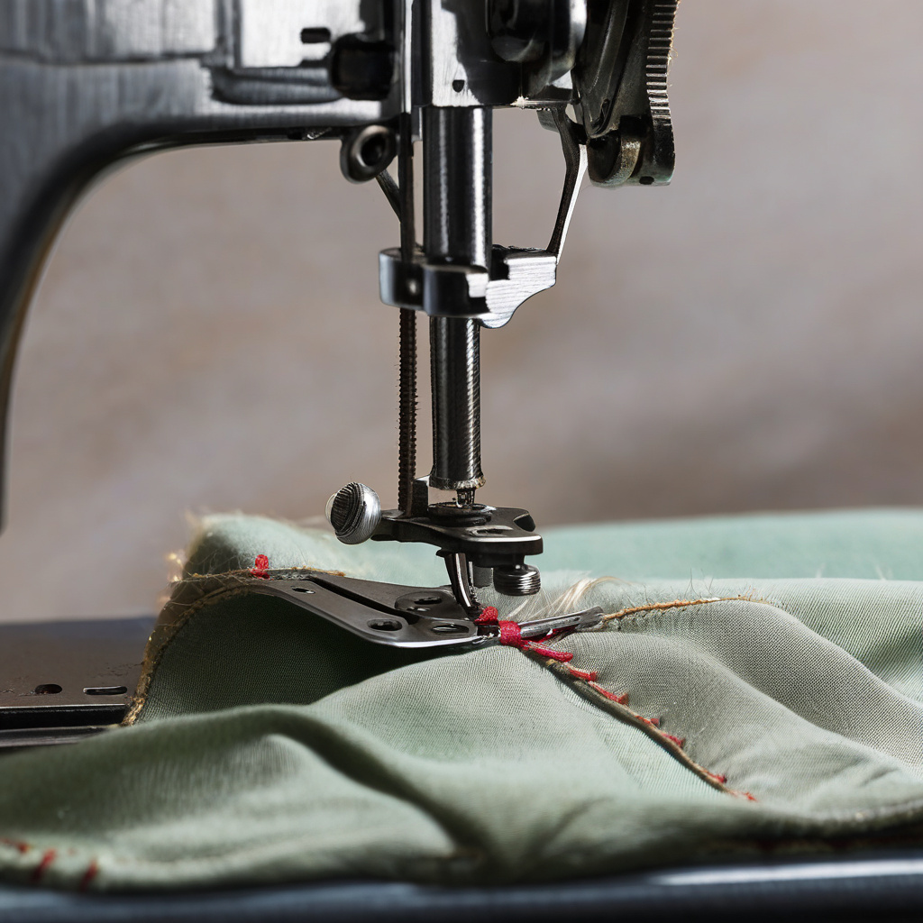 Майстер чистить механізми швейної машини, щоб досягти точного шва