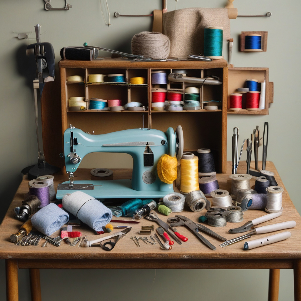 Львівський майстер тестує точність стібка на сучасній швейній машині