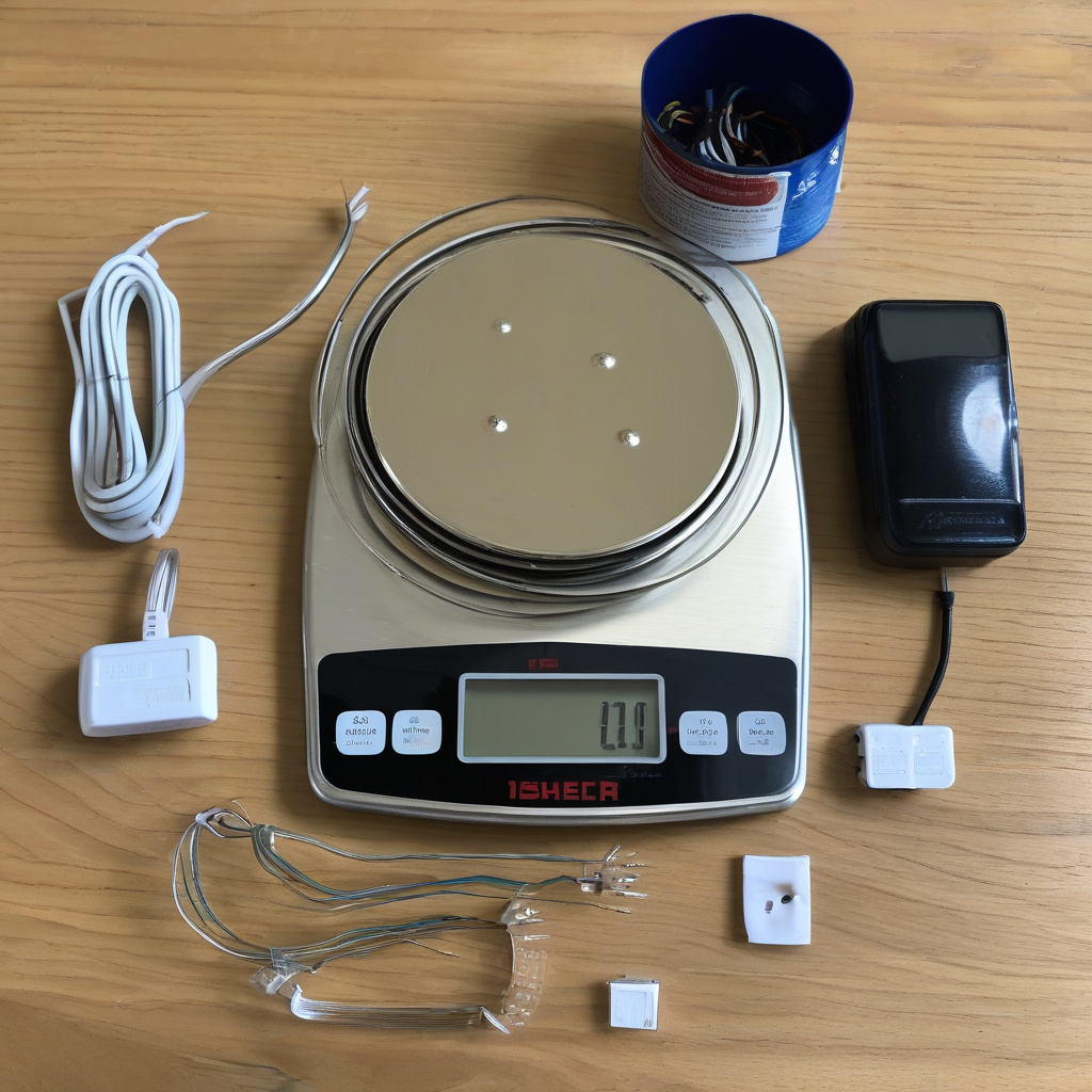 Калібрування електронних кухонних ваг у львівській майстерні. Ваги, датчик, рука майстра