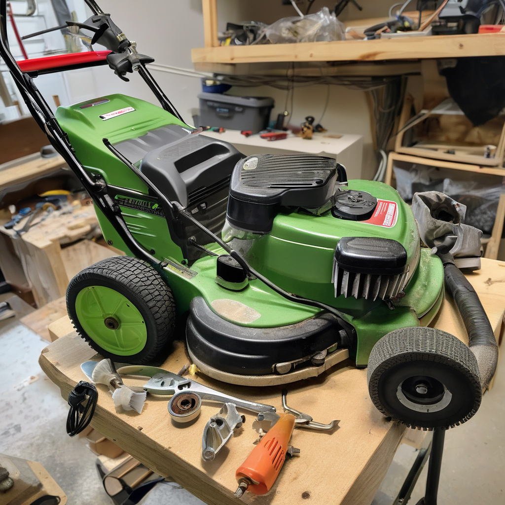 Ремонт бензинової газонокосарки у майстерні Львова
