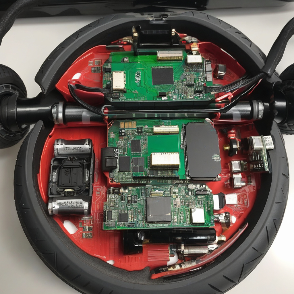 Майстер проводить перевірку компоненів гіроскутера Ремонт гіроскутера у сервісі Львова