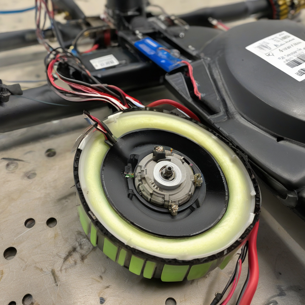 Майстер перевіряє гіроскутер після обслуговування Перевірка систем гіроскутера під час обслуговування