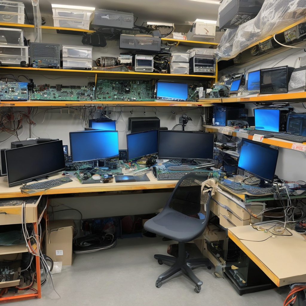 Відкритий цех з ремонту в телевізійному центрі Львова Цех з ремонту техніки