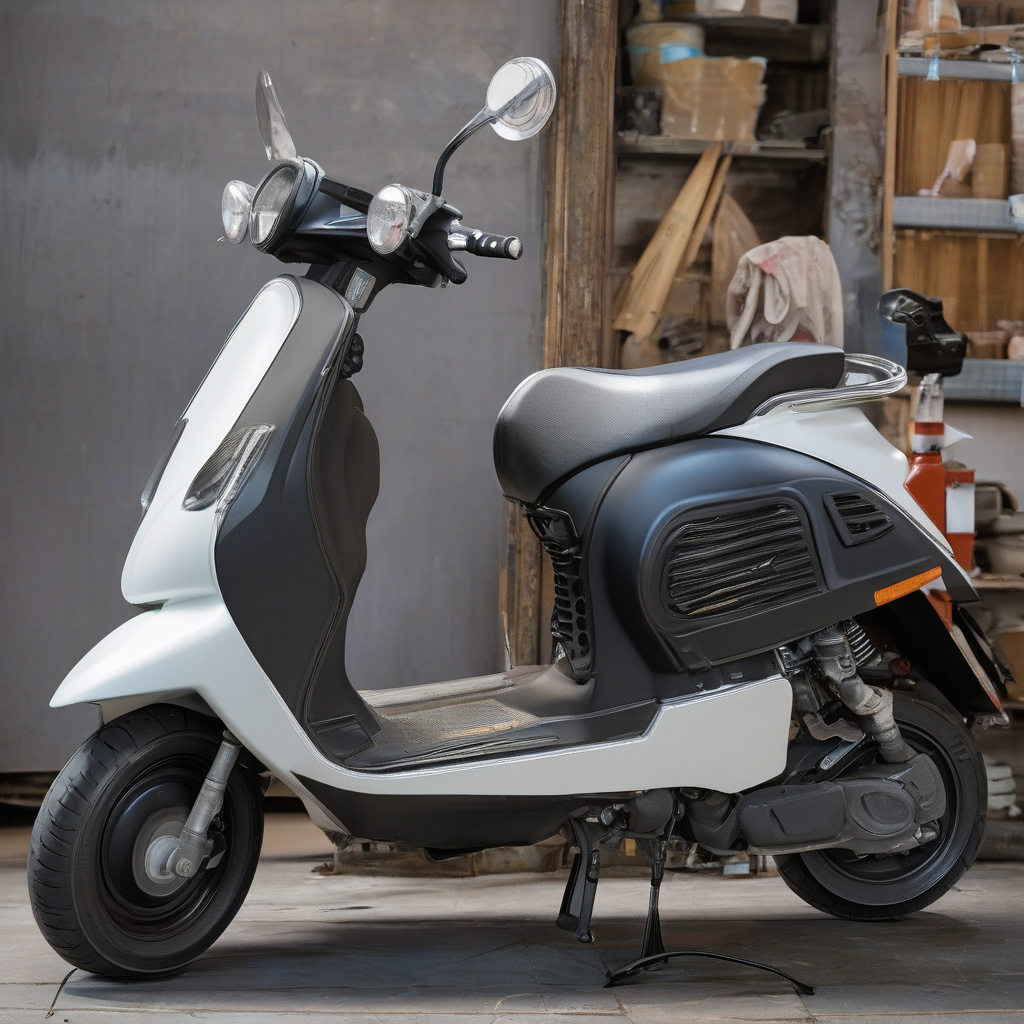 Майстер налаштовує варіатор скутера у Львові