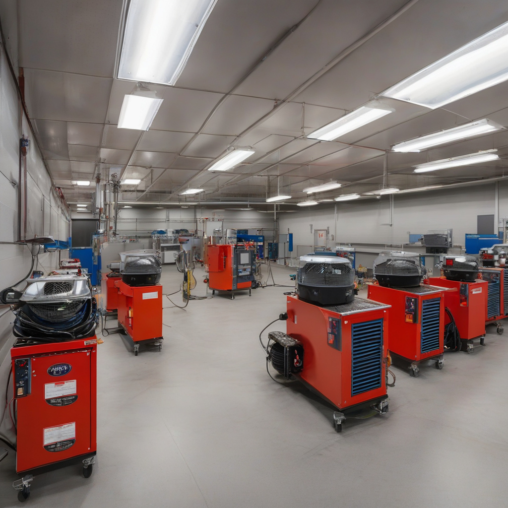 Фахівець здійснює обслуговування осушувача