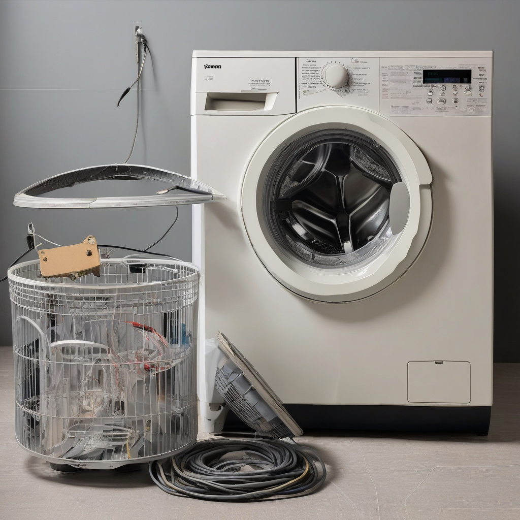 Процес ремонту пральної машини у Львові Майстер ремонтує пральну машину