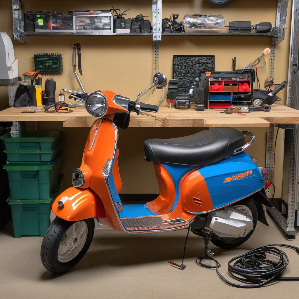 Електроскутер під час поїздки по Львову Електроскутер під час поїздки вулицями Львова