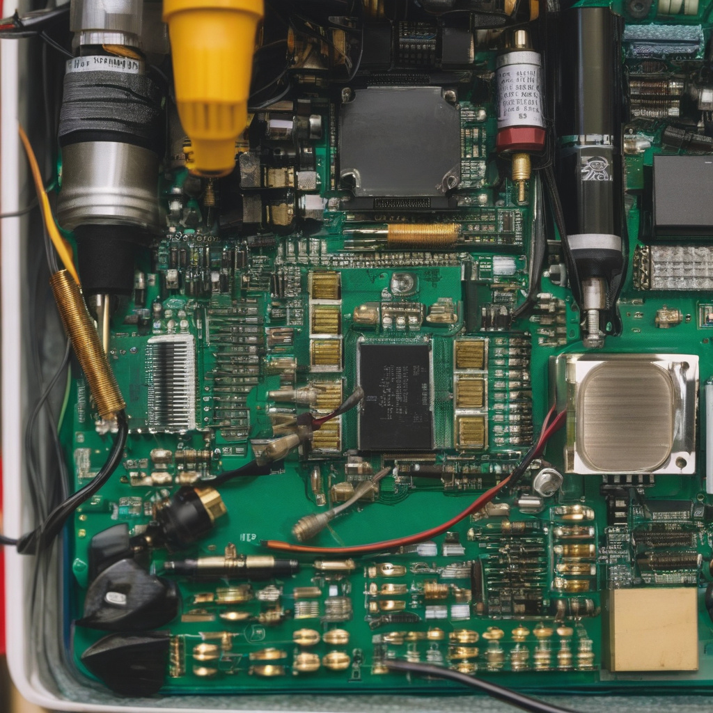 Фахівець діагностує плату стабілізатора