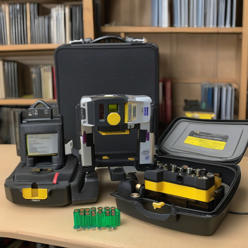 Лазерний рівень на будівельному майданчику