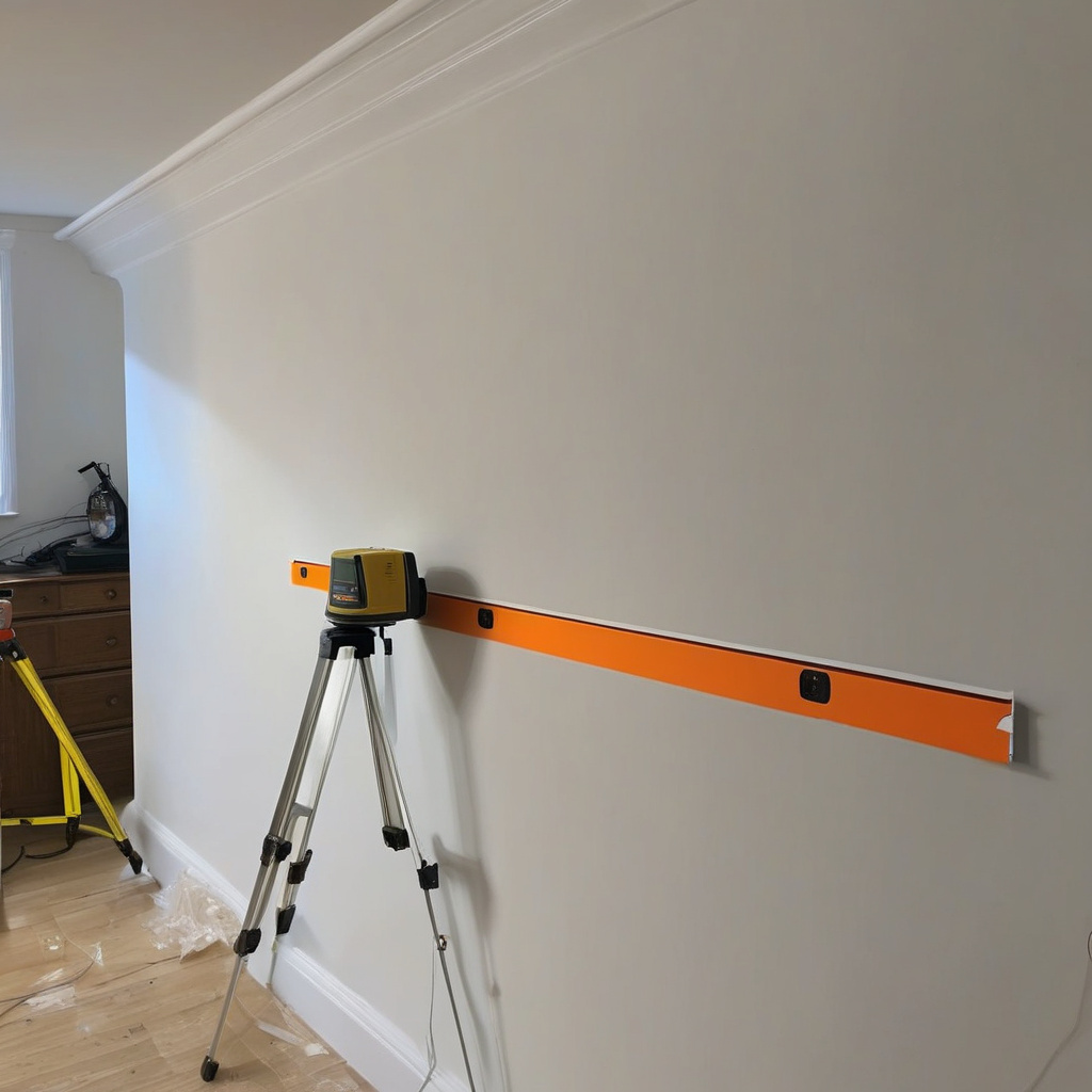 Майстер обирає між різними лазерними рівнями під час ремонту та калібрування в Луцьку