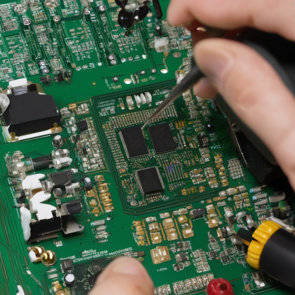 майстер перевіряє моторний блок блендера на столі