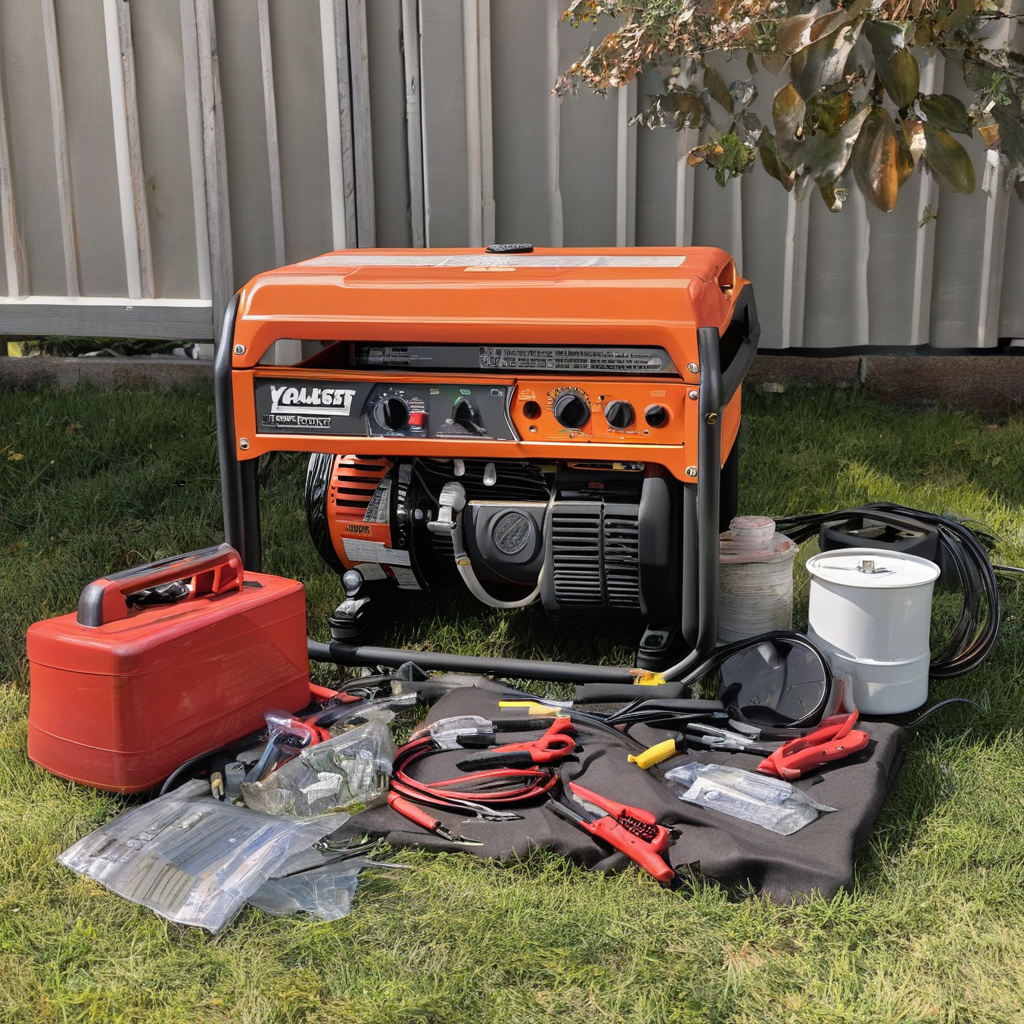 генератор під час сервісного огляду з перевіркою двигуна