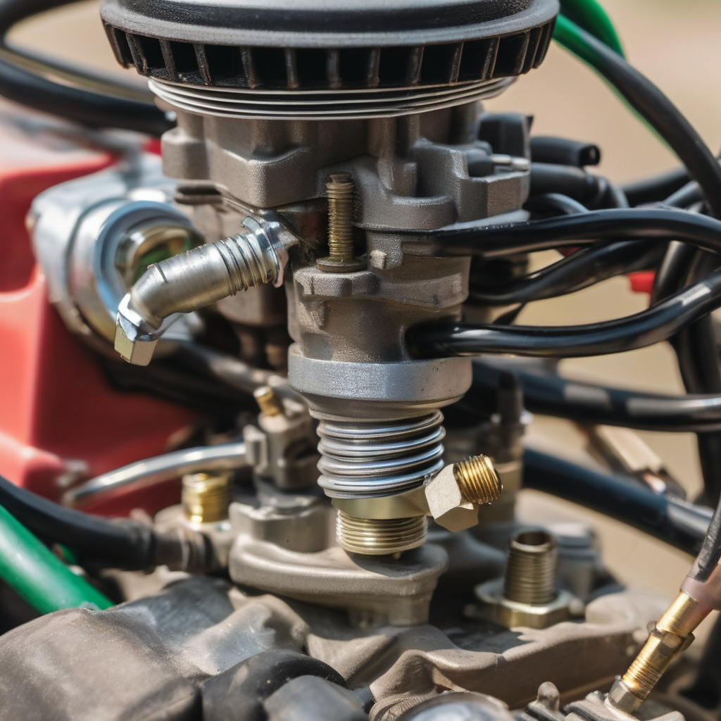 зношений ніж газонокосарки крупним планом