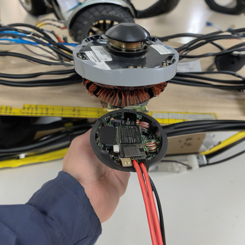 баланс-плата гіроскутера під час професійної діагностики