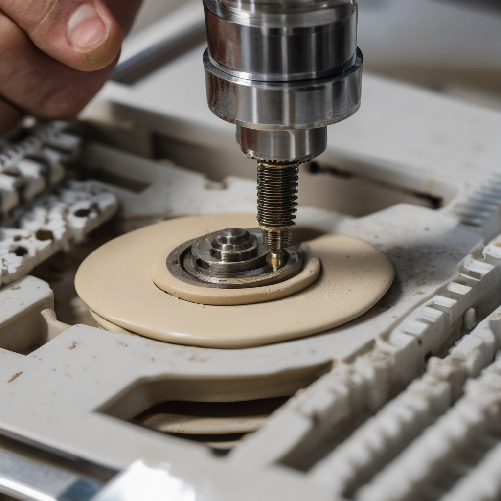 розібрана кавомолка під час огляду несправностей