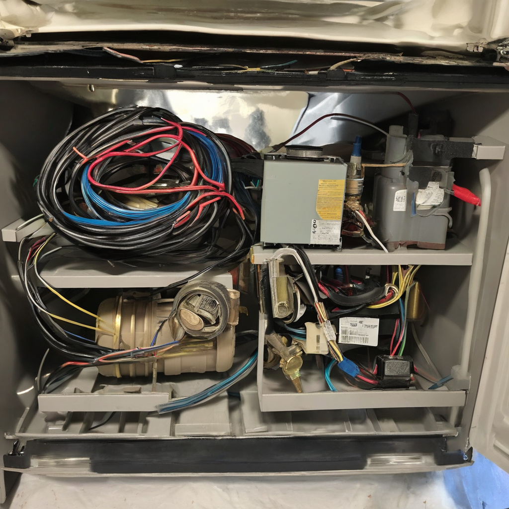 холодильник на кухні з ознаками несправності, ремонт холодильників