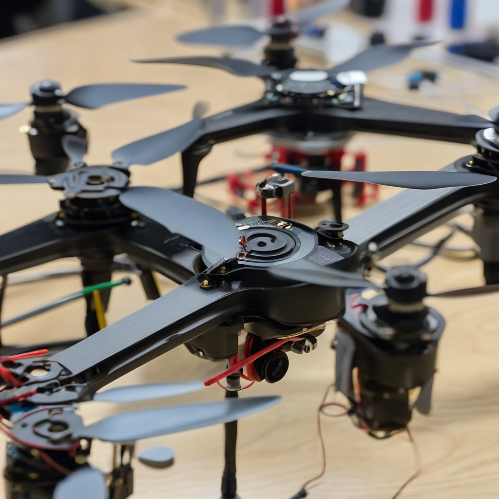 двигун квадрокоптера під час огляду майстром