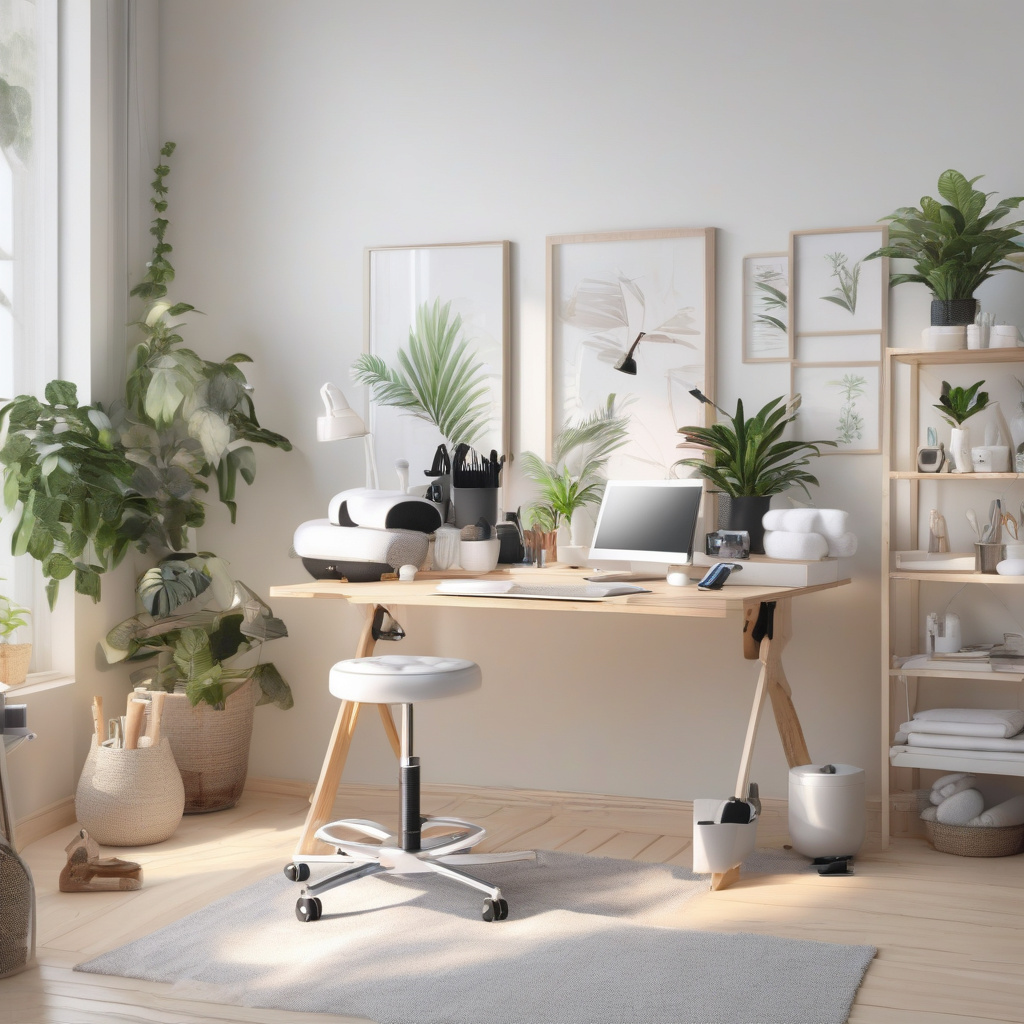 майстер ремонтує масажер у сервісному центрі