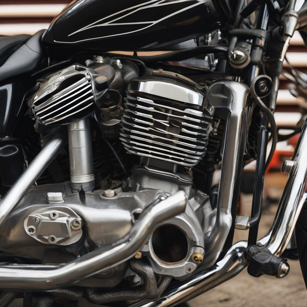 перевірка підвіски мотоцикла у майстерні