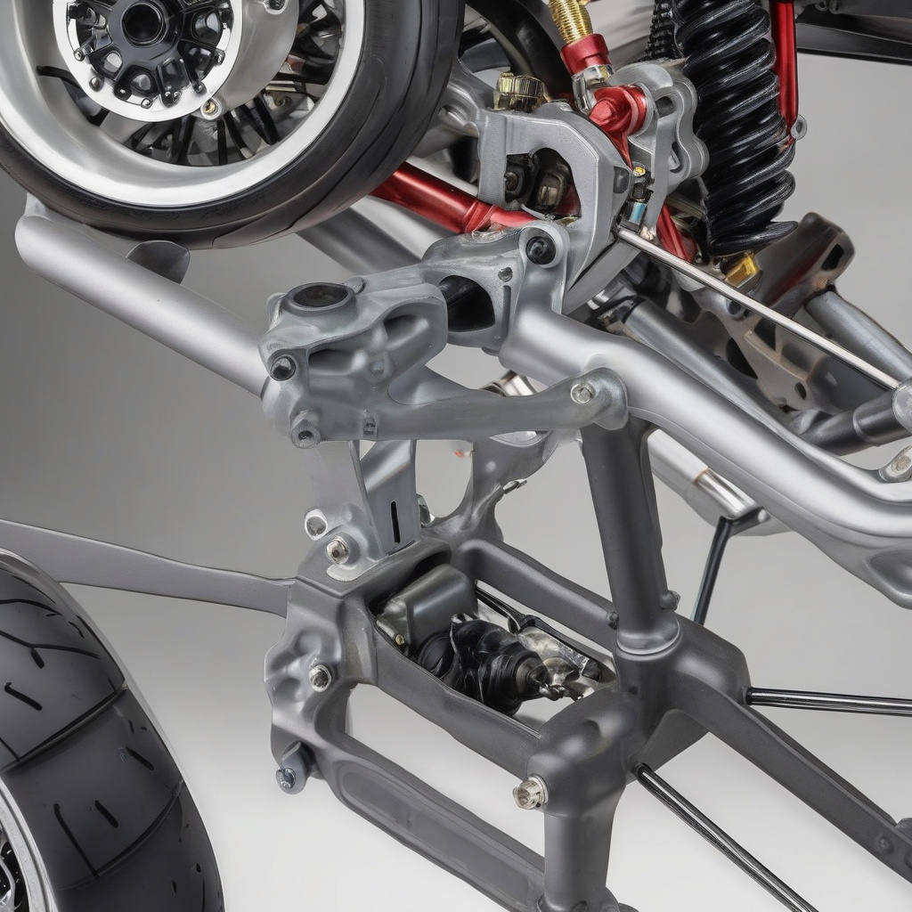 перевірка підвіски квадроцикла у сервісній майстерні