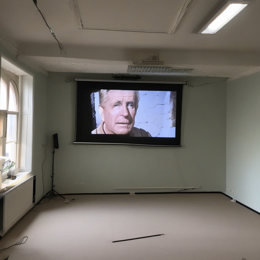 проектор після професійного ремонту з чітким зображенням