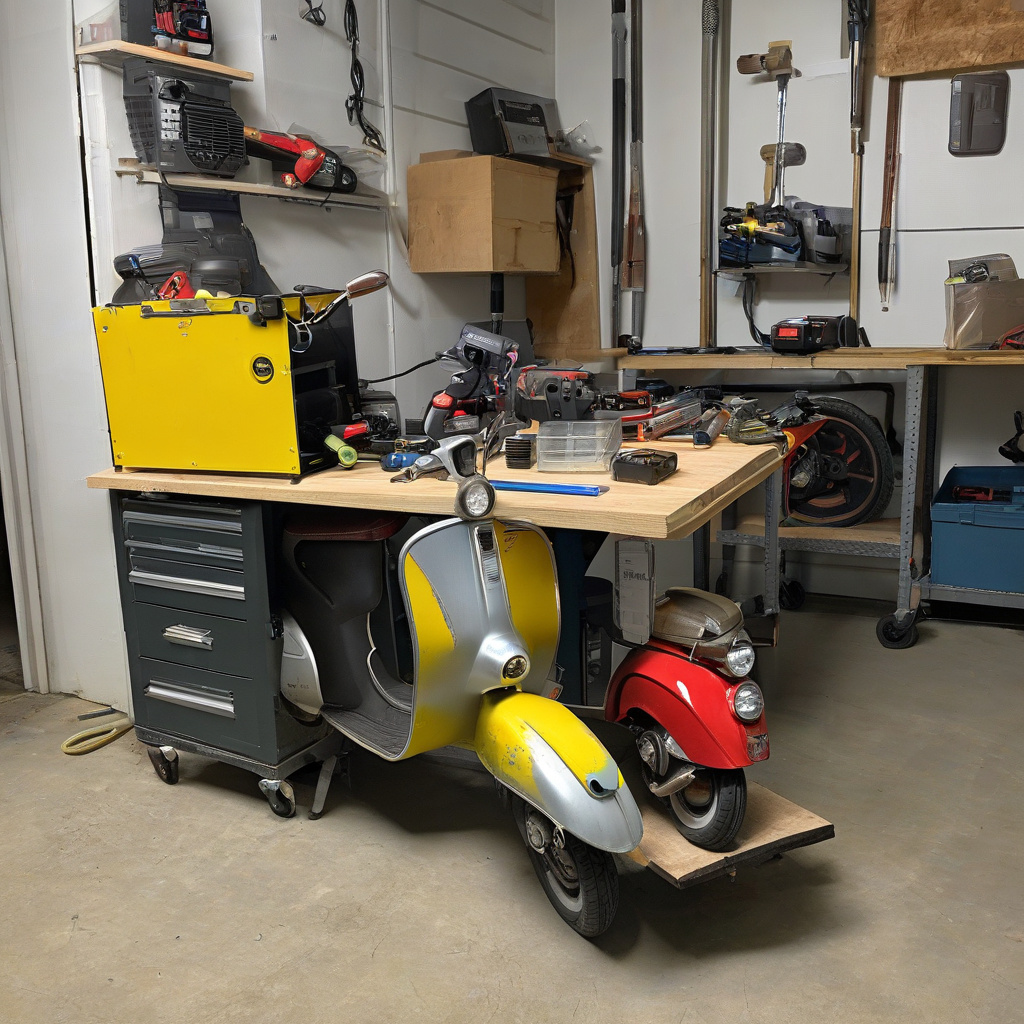 відремонтований електроскутер після сервісу